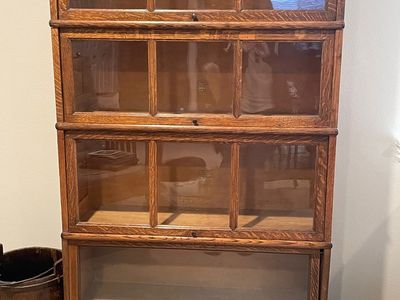 Antique 4-Stack Oak Barrister Bookcase - Mission / Arts & Crafts Style