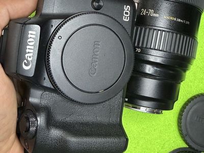 Canon EOS M50 Mirrorless Camera Body w/ Mount Adapter & EF 24-70mm f/2.8 L USM Lens
