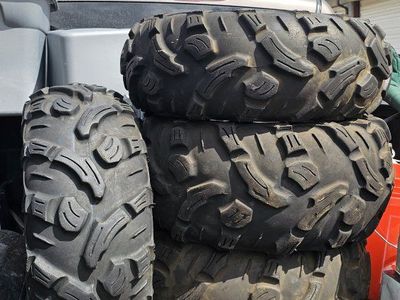 ITP 900XCT ATV Tires & Polaris Wheels - 27x11.00R12 and 27x9.00r12 off of a rzr 900