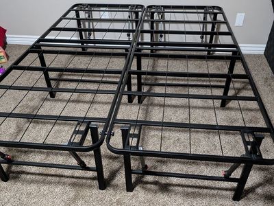 Full bed frame, practically new