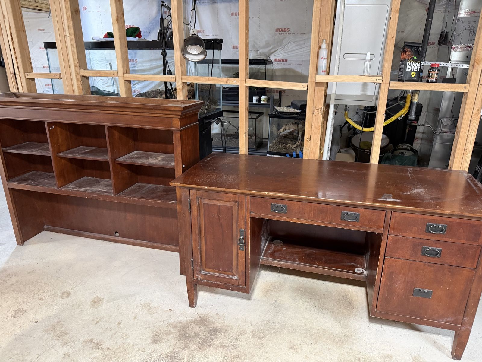 Wood desk