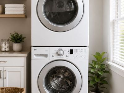LG White Front Load Washer & Dryer Set - Gently Used, Efficient Laundry Pair