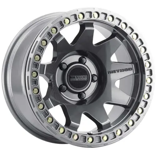 Method Racing MRW MR108 17x9 -44mm Offset 5x5 71.5mm Cente rbore Gloss Titanium Method MR10879050844B