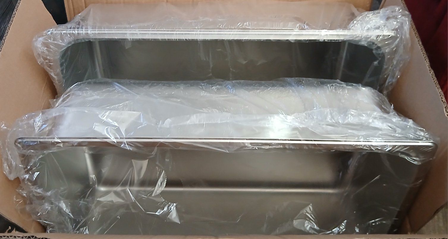 New Set of (2) 6" Deep Steam Table Hotel Pans Full Size