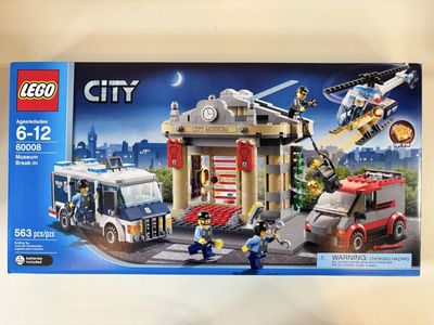 LEGO City 60008 Museum Break-in Building Toy Set - 563 Pieces, Ages 6-12, New Sealed