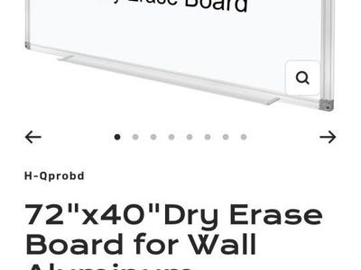 72"x40" Magnetic Dry Erase Whiteboard with Aluminum Frame - New in Box