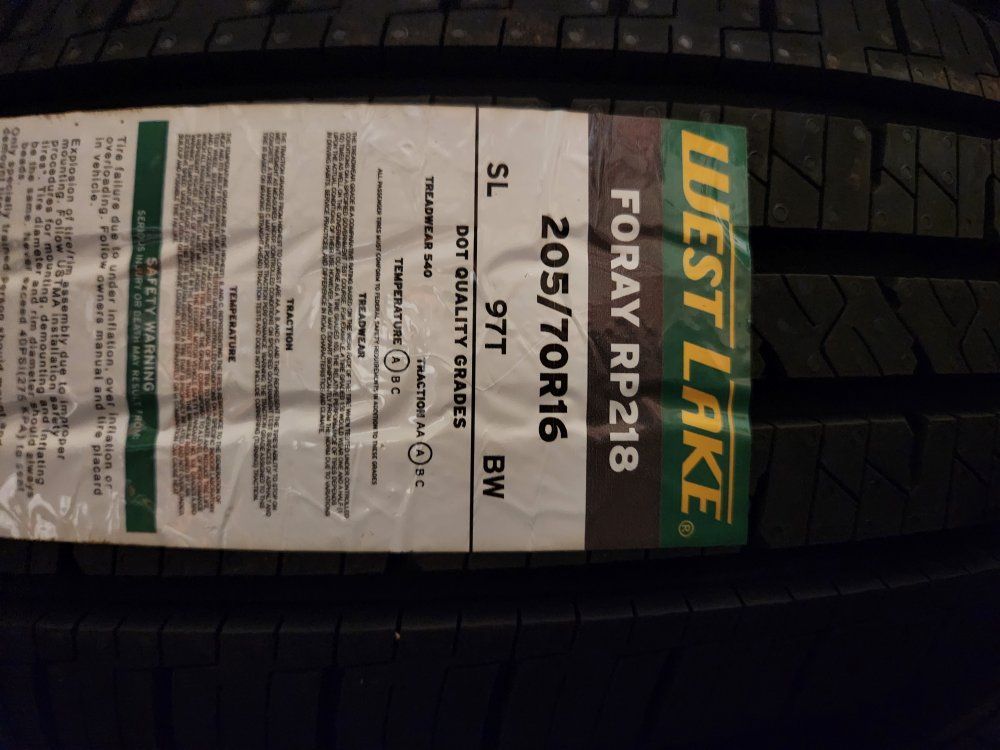 205/70r16 Westlake foray rp218