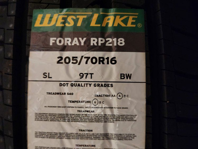 205/70r16 Westlake foray rp218