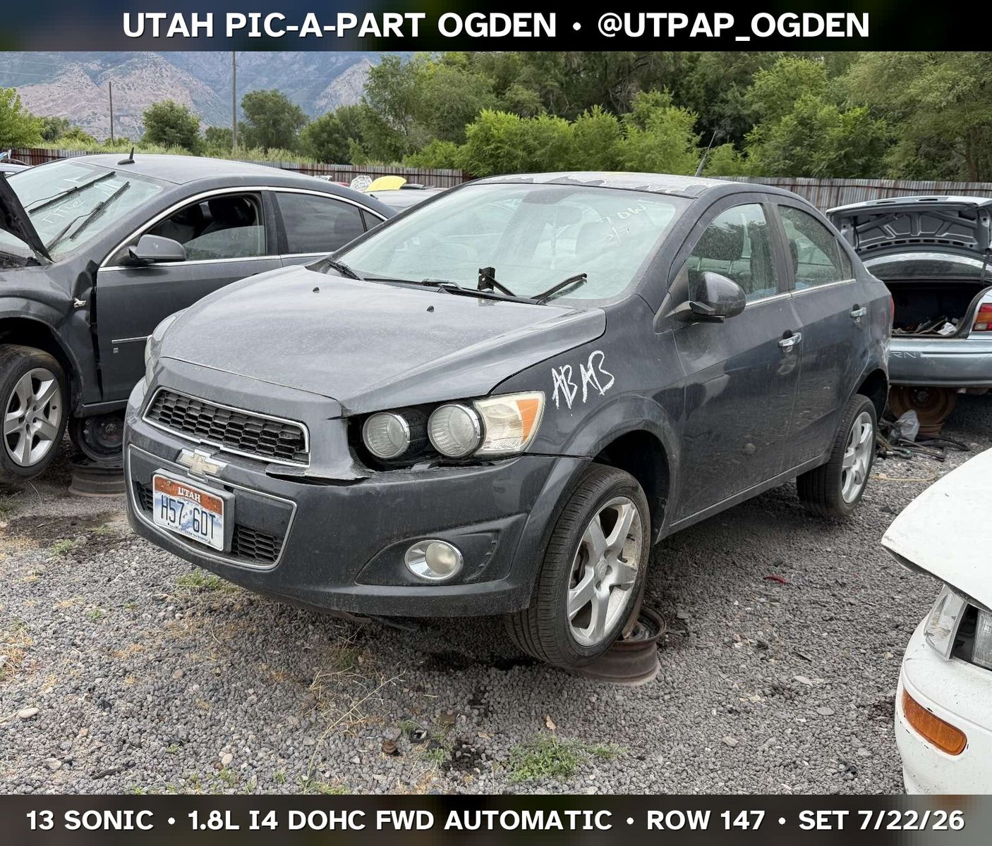 New Arrival - 2013 Chevrolet Sonic Parts - UTPAP Ogden