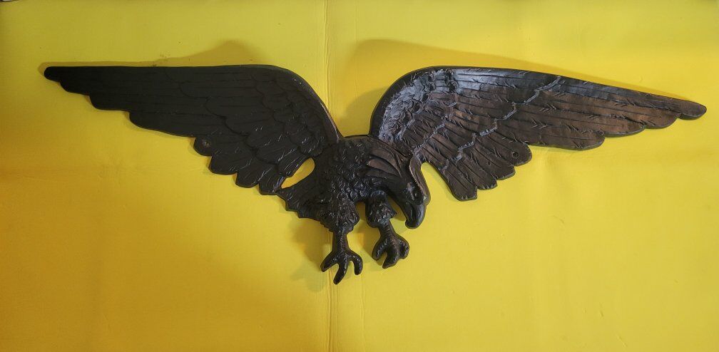 Rare Vintage Cast Aluminum 41.75" Flying Eagle Bir