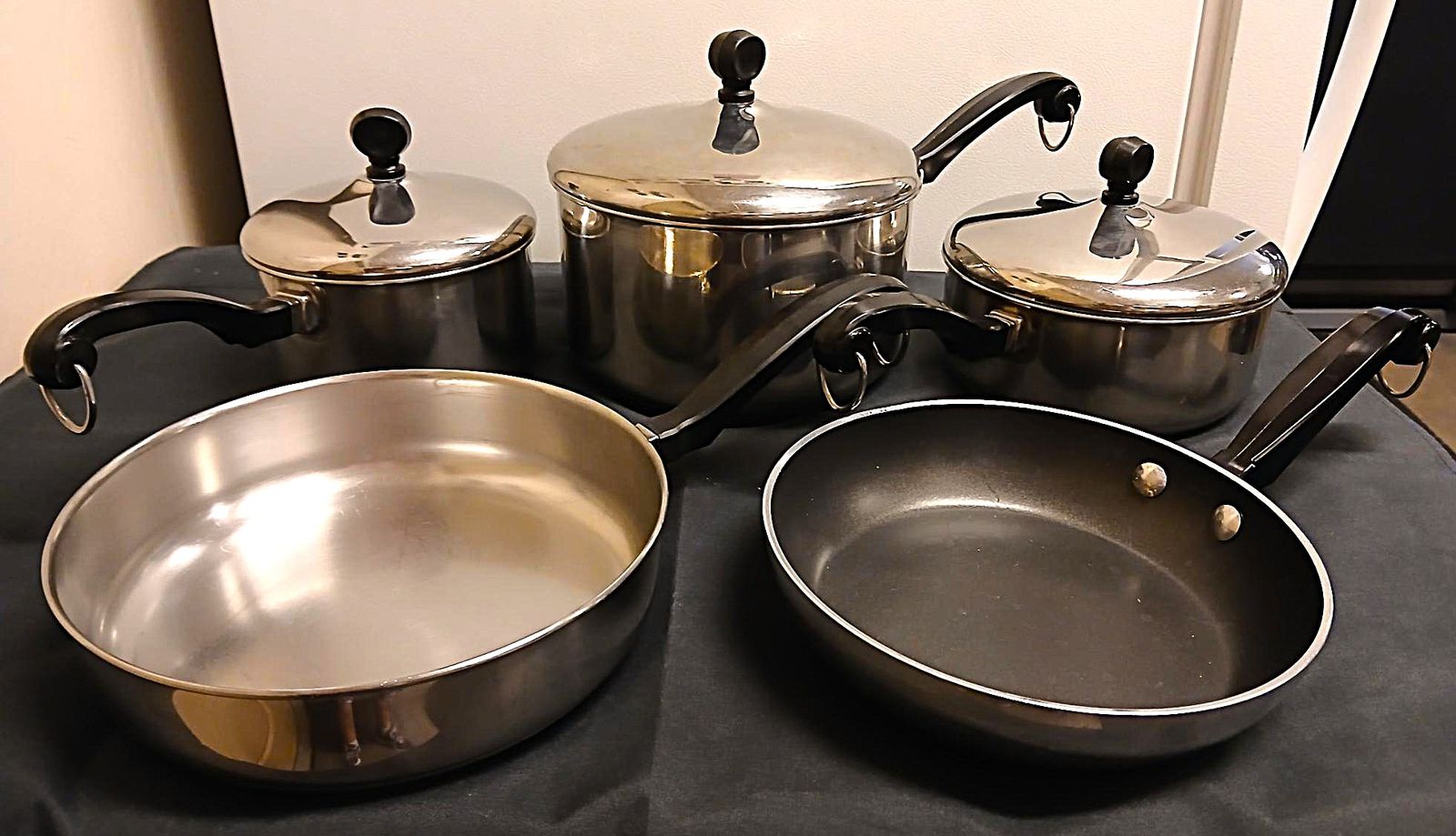 Farberware Classic Stainless Steel Cookware Pots and Pans Set, 8-Piece