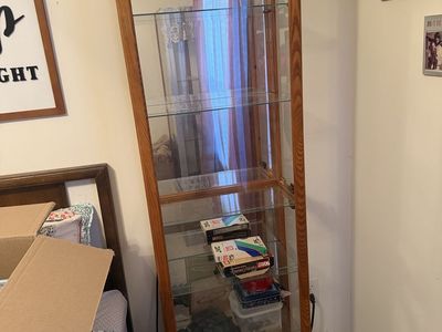 2 curio cabinets