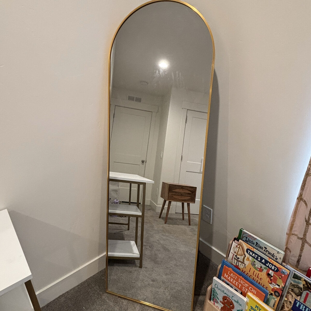 Full-length Arched Mirror Gold Frame