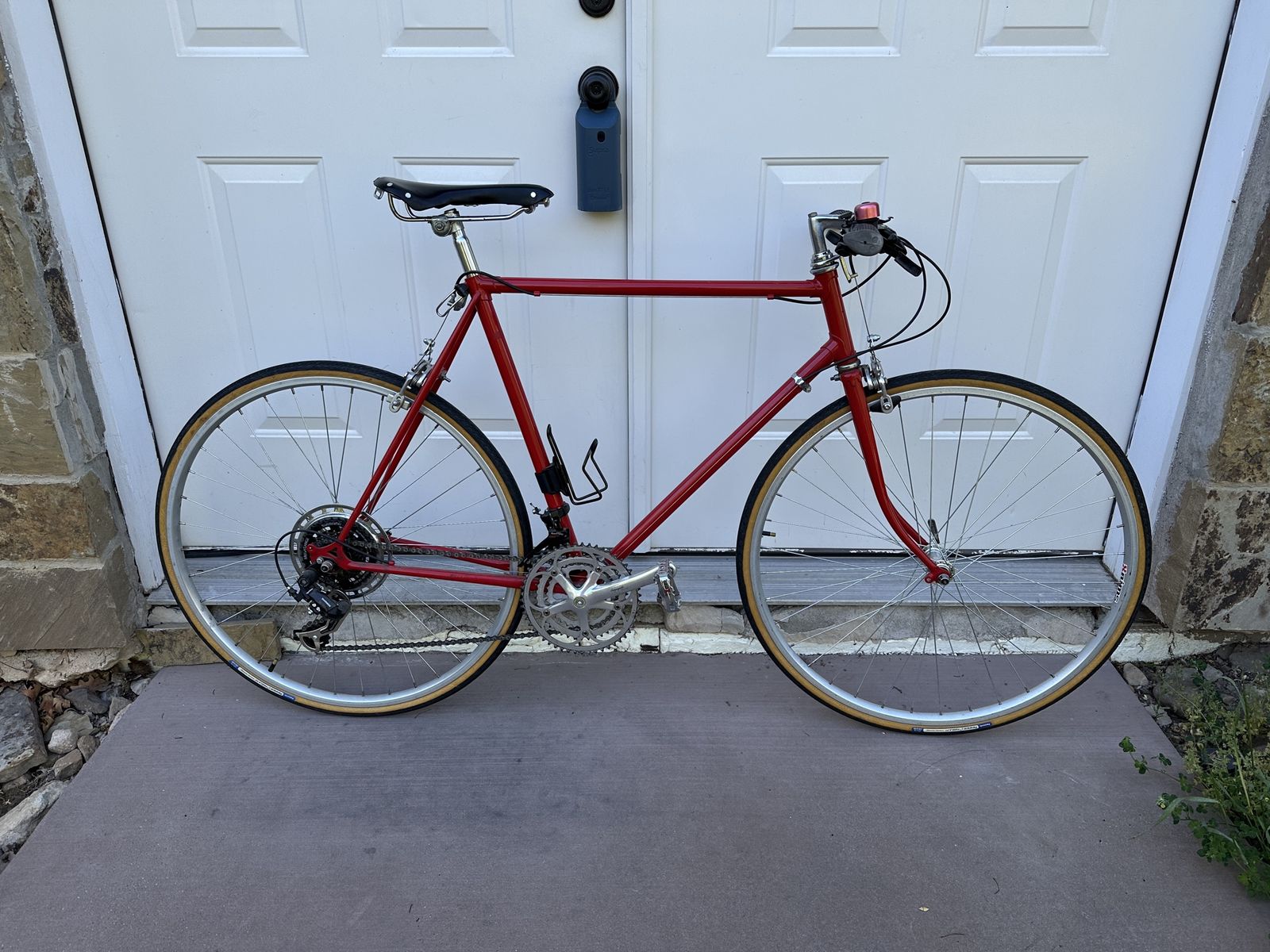 Red Steel Bike Shimano/Brooks