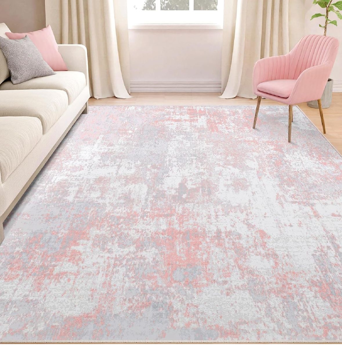 RELEANY 5x7 washable area rug