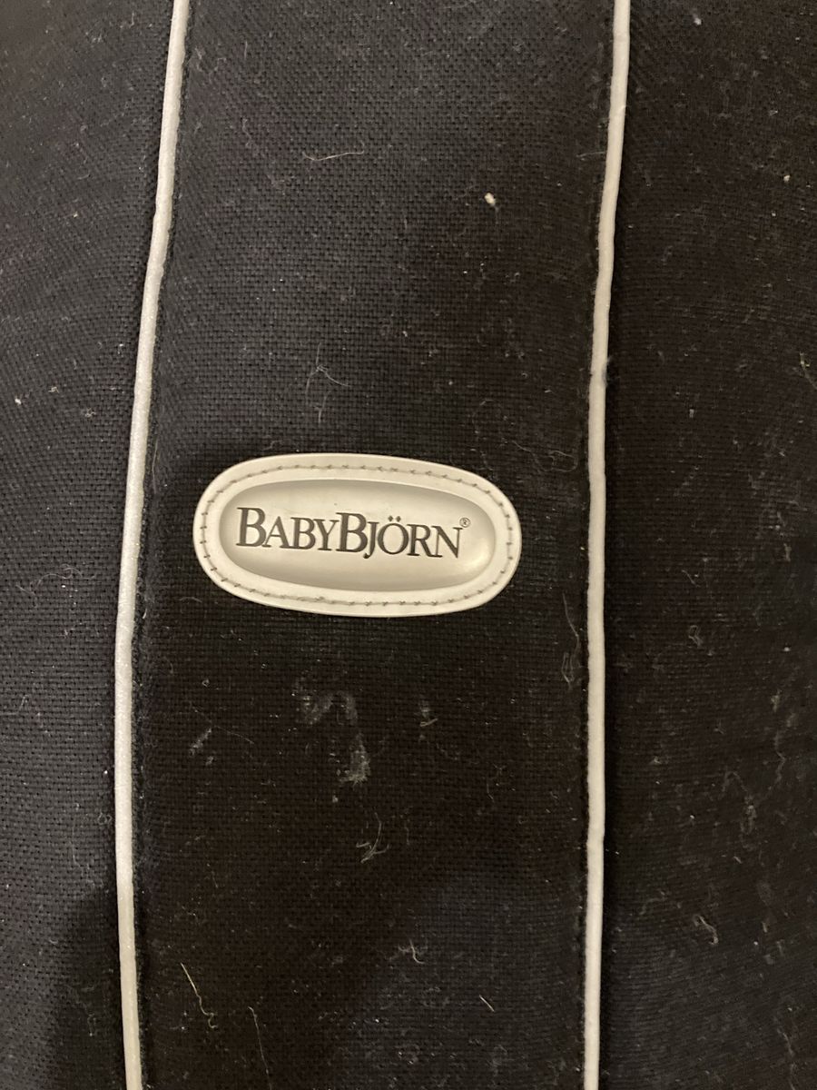 BabyBjörn Original Baby Carrier - Black/White with Adjustable Straps