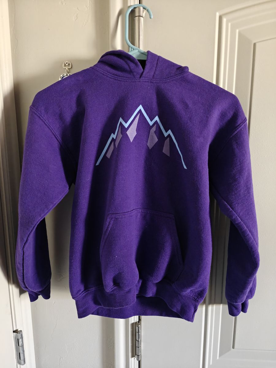 Utah Jazz Mountain Basketball Hoodie Size Youth Medium