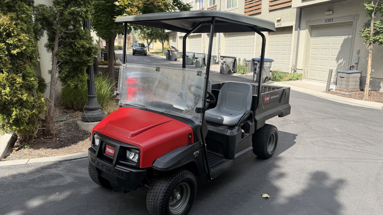 2019 Toro Workman GTX Turf Utility Cart With Electric Dump Bed And Canopy