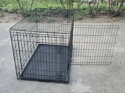 42" XL Metal Dog Pet Kennel Cage Crate Folds