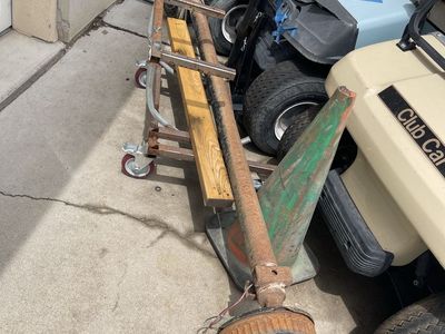 Heavy Duty Trailer Axle Assembly with Brakes and U-Bolts - Used