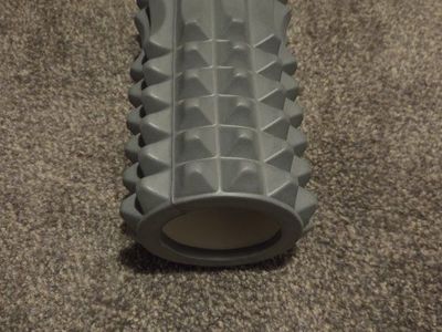 High-Density Textured Foam Roller for Muscle Recovery - Gray