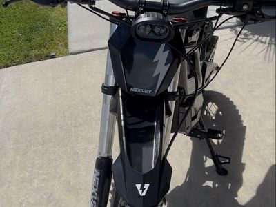 Nexvey Electric Dirt Bike Black Off-Road Motorcycle