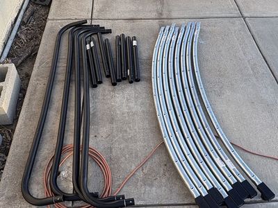 Trampoline frame and w-legs