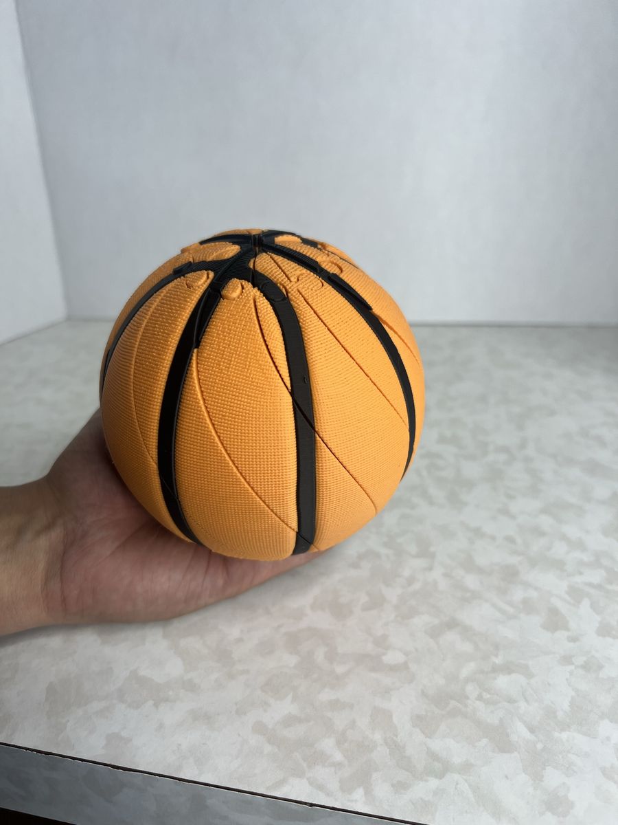 Large Basketball fidget-Orange & Black