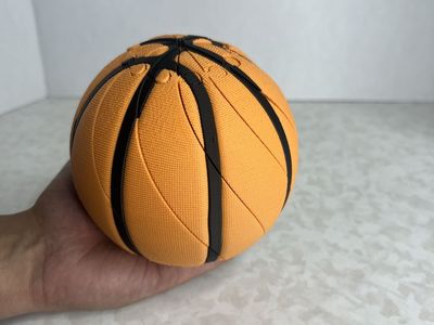 Large Basketball fidget-Orange & Black
