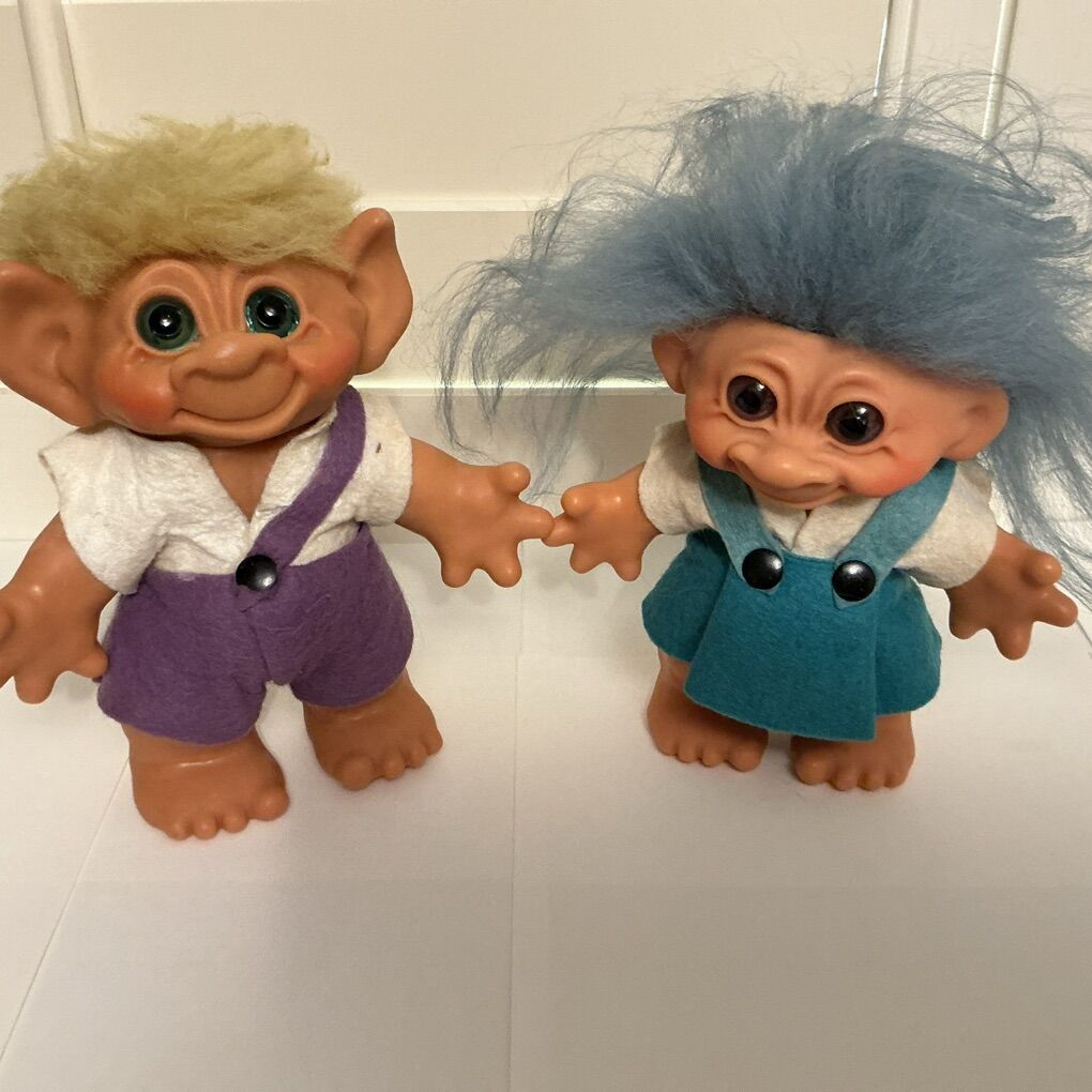 2 Thomas Dam Troll Dolls