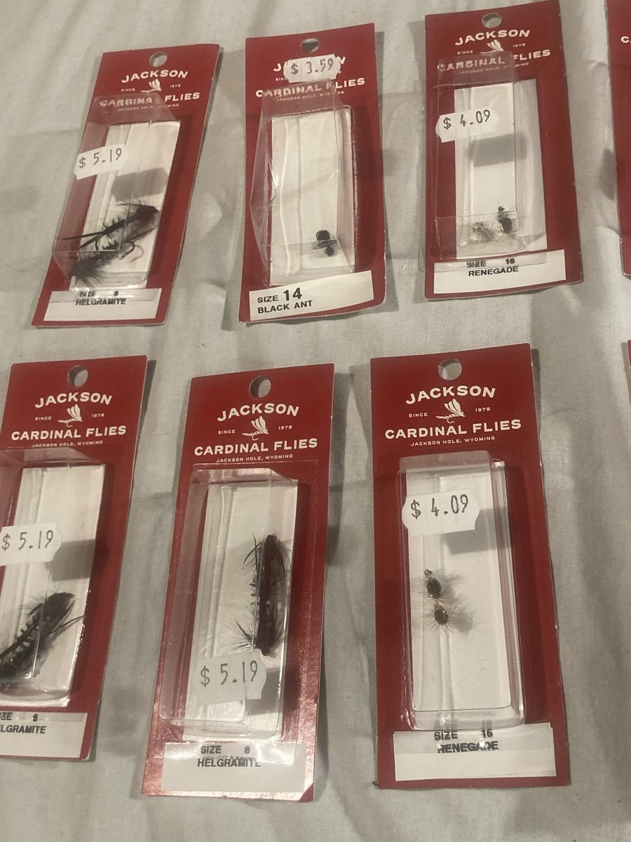 Jackson Cardinal Flies Assorted Fishing Lures - Multiple Sizes & Patterns