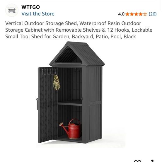 Vertical Outdoor Storage Shed