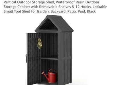 Vertical Outdoor Storage Shed