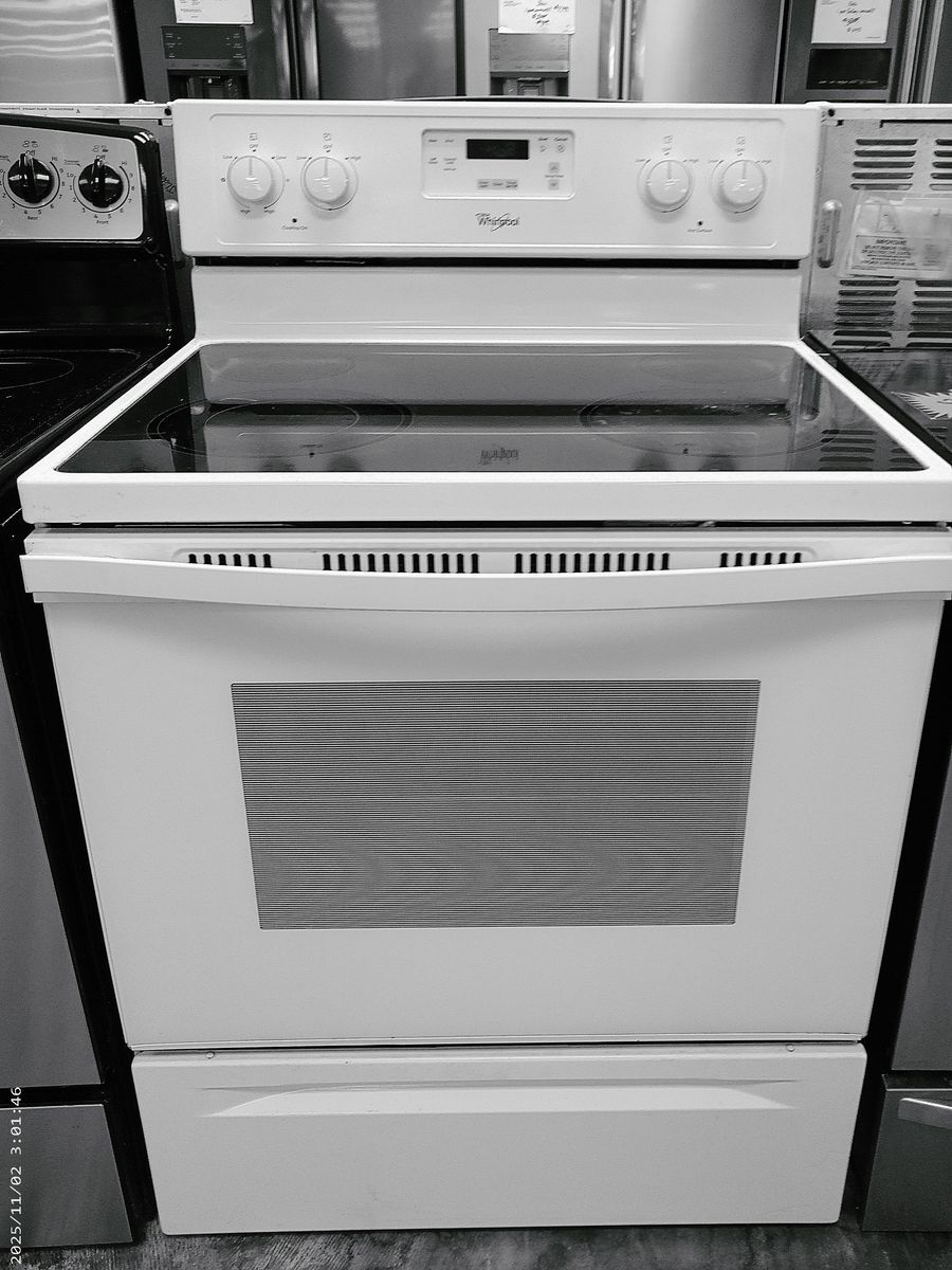 Whirlpool Smooth Top Electric Stove~90 Day Guarantee