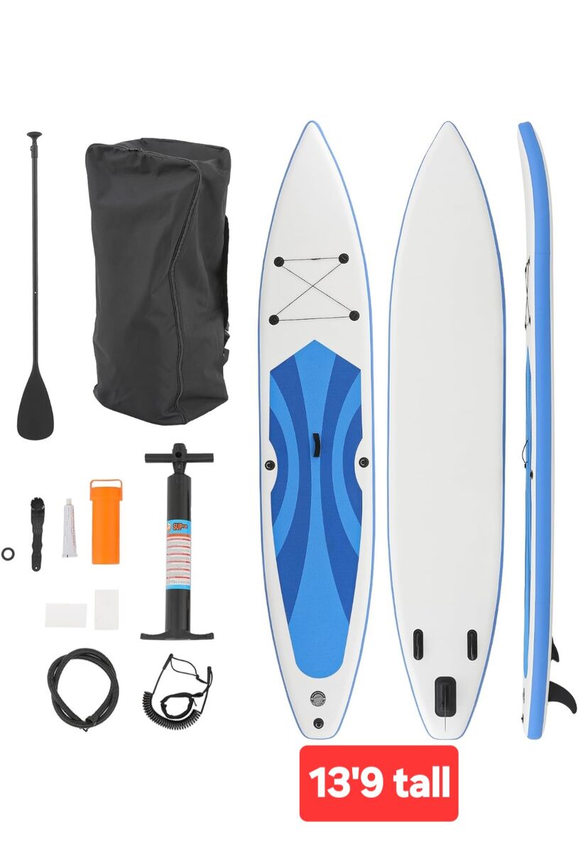 Brand new paddle board with accessories. Extra long 13 feet 9 inches