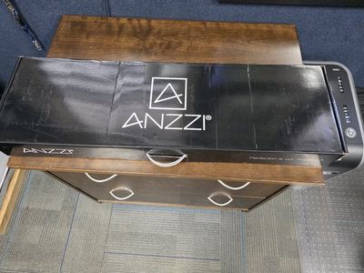 Anzzi FS-AZ0047 Chrome Floor Mounted tub filler.