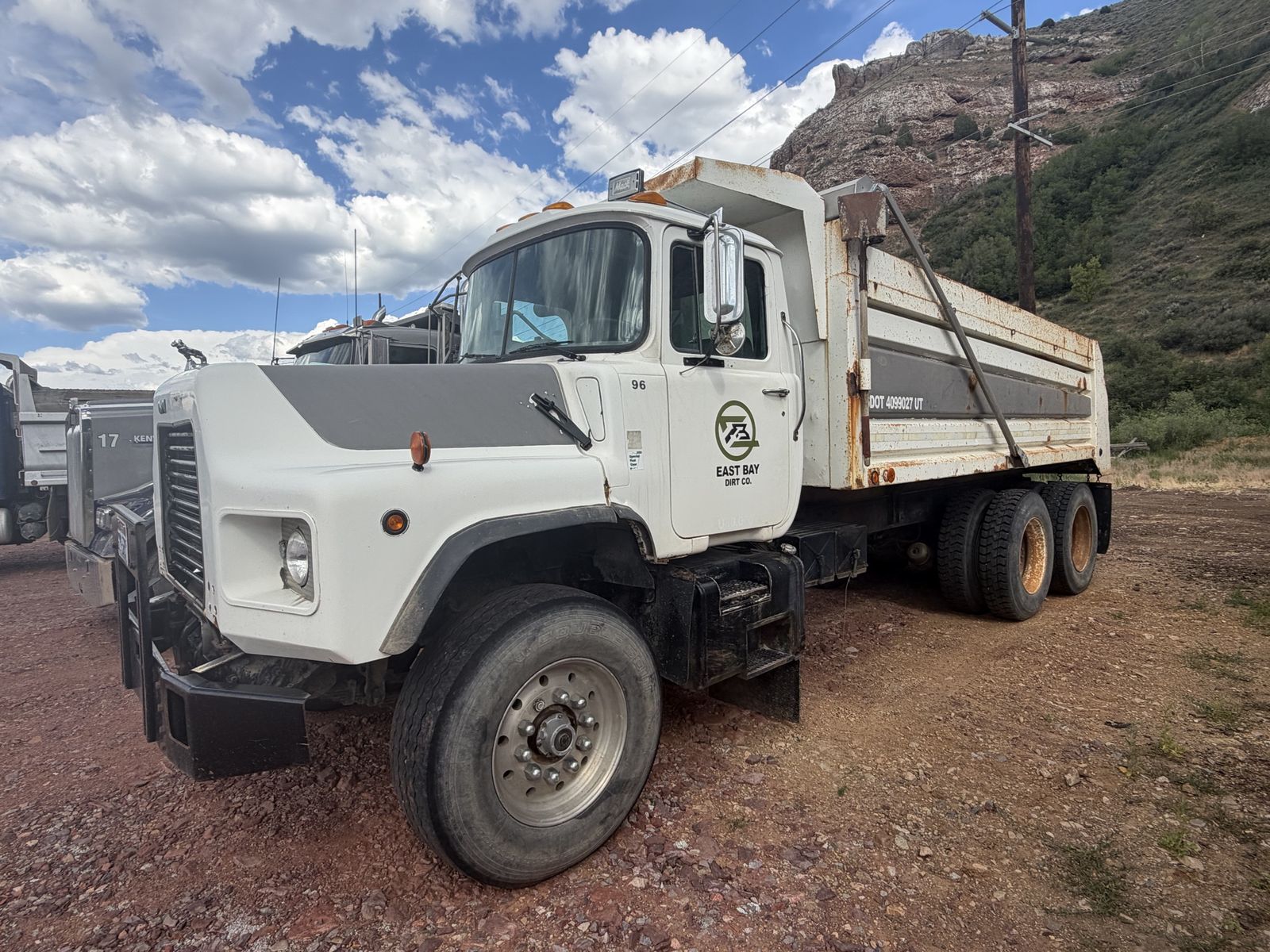 1996 Mack Dump Truck - Used Heavy-Duty Commercial Vehicle for Dirt Work, White