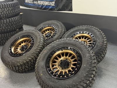 BRAND NEW 17x9 Kmc "ims" 6x5.5 265/70r17 Amp A/T