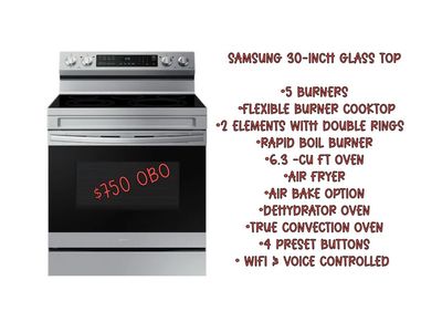 Samsung Electric Range & GE Microwave