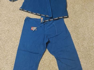 Vintage Atama Double Weave Gi - MADE IN BRAZIL - Rare Size A6 - Blue/Black Trim