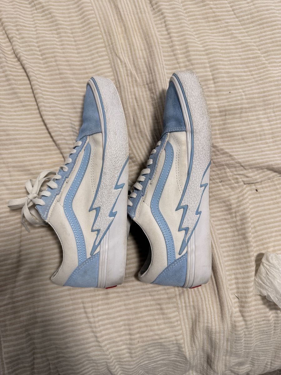 Vans baby blue “bolt”