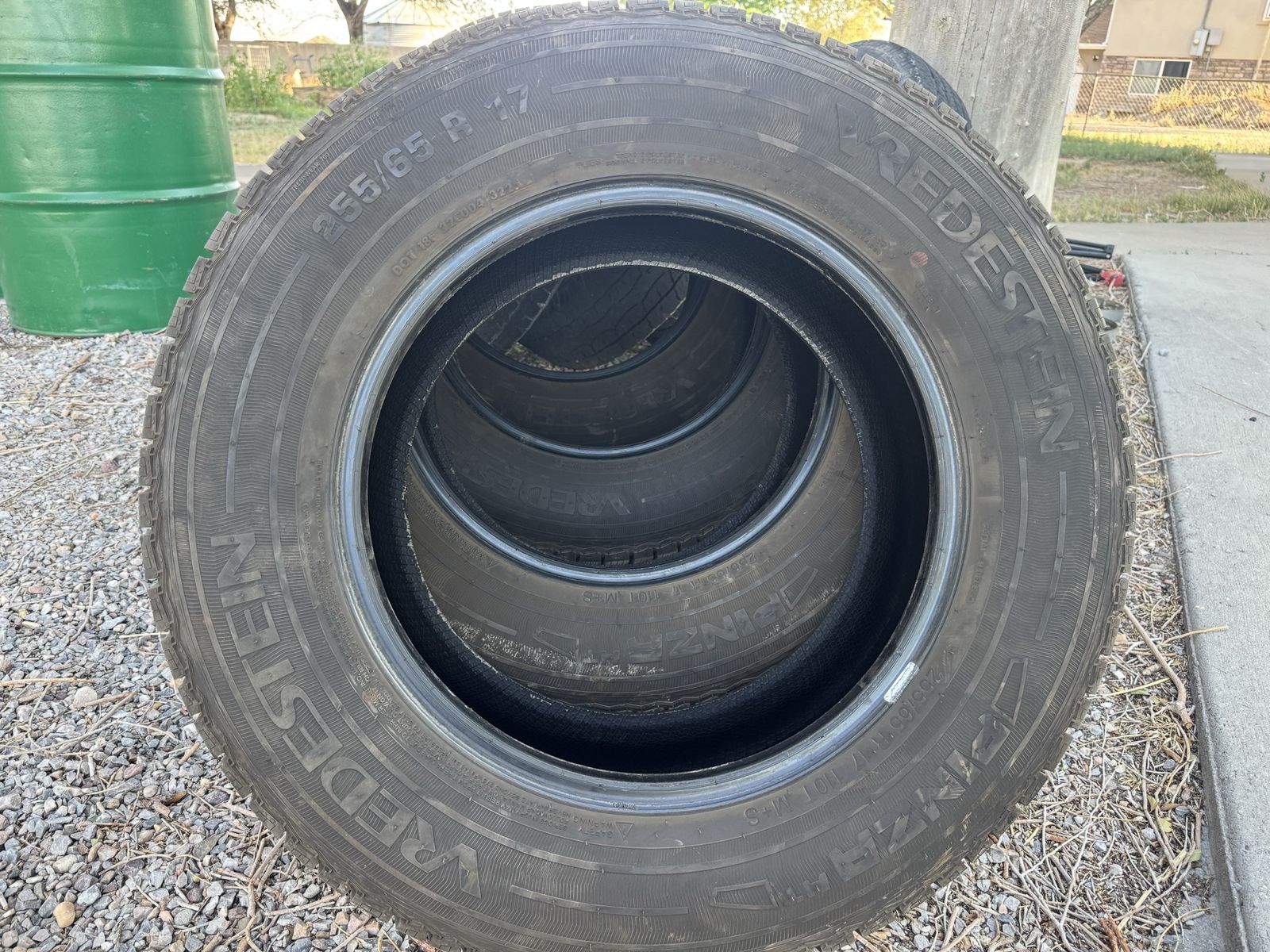 Slightly used tires