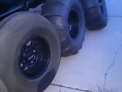 Packard 33x15-15 Ultra Light Tires and 33x13-15 front rough buff & Method race bead grip Wheels , Used