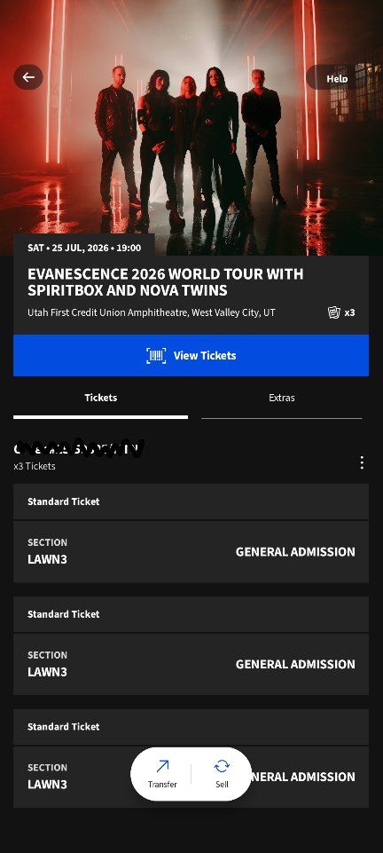 Discounted tickets Evanescence 2026 World Tour