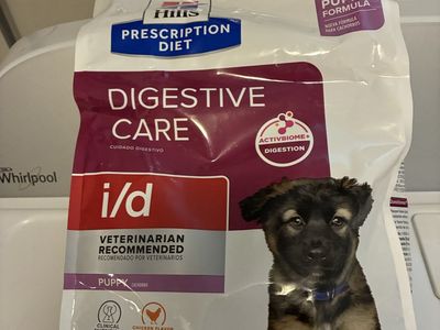 Hill’s prescription diet I/d puppy food 8.5lbs - unopened bag
