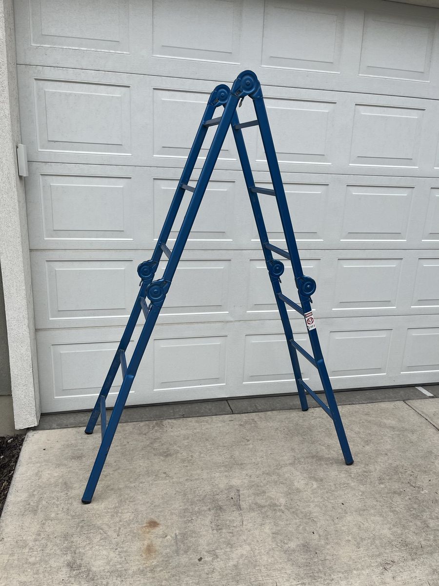 Versa Steel Folding Multi-Position Ladder - 12' 8" Extension / 6' A-Frame