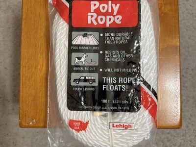 Brand New Lehigh Poly Rope 100 ft.