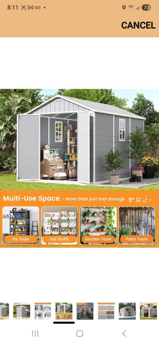 Outdoor SHED needs to be assembled