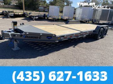 7x22 Diamond C HDT 207 Tilt Trailer - 15.5K GVWR - 14 Ply Tires