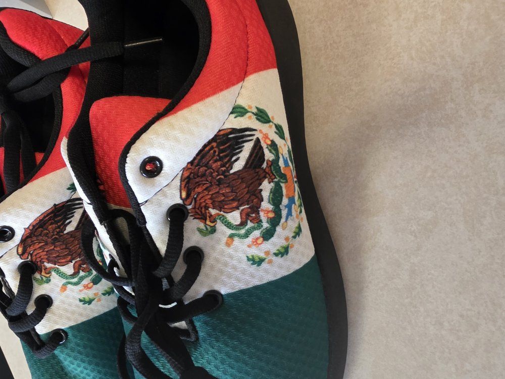 Mexican flag shoes